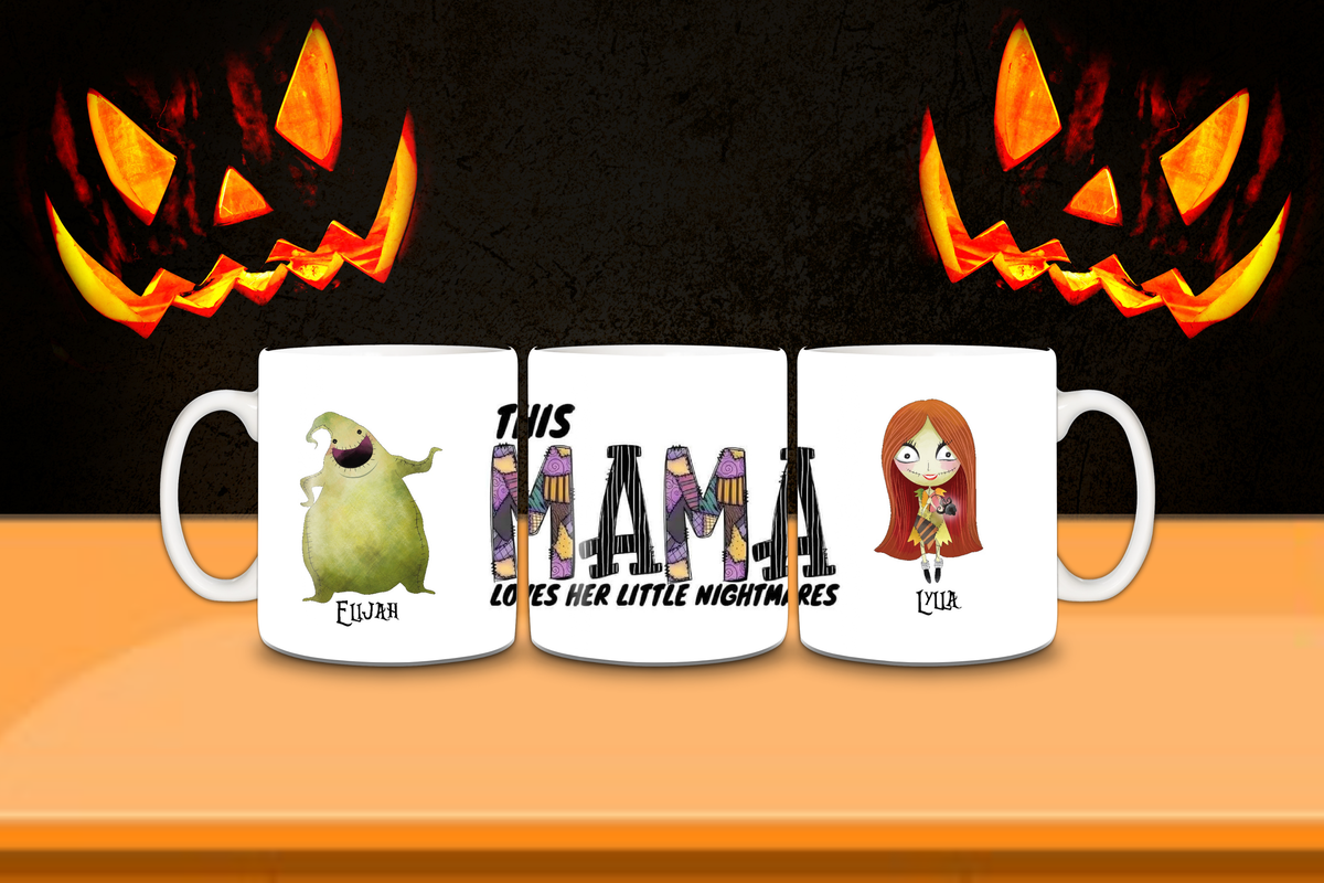 This Mama Loves Her Little Nightmares Personalized Halloween Coffee Mug