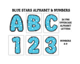 Blue Baby Bear Alphabet Clip Art Sets