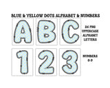 Blue Baby Bear Alphabet Clip Art Sets