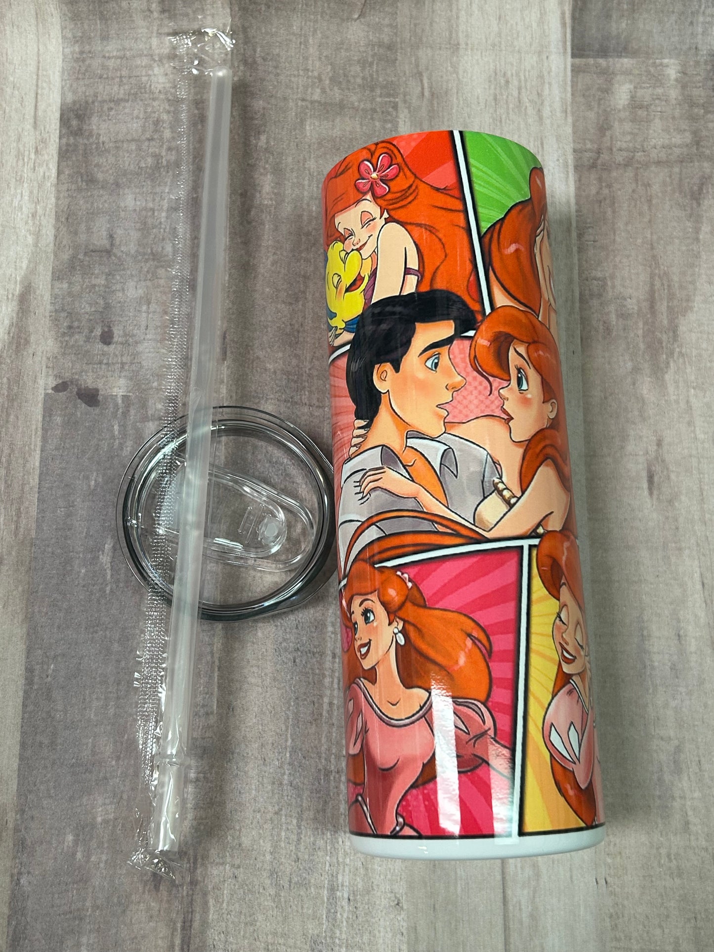 Ariel Little Mermaid Panel Tumbler *449