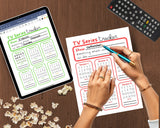 TV Tracker Planner Page for Digital Planner or Physical Print