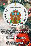 First Christmas in a New Home Custom Christmas Ornament