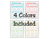 TV Tracker Planner Page for Digital Planner or Physical Print