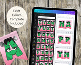 Frankenstein Pastel Halloween Pennant Banner Printable