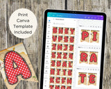 Pirate Map Pennant Banner Printable