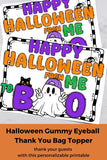 Boo Halloween Bag Topper Printable