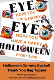 Eye Halloween Canva Template Bag Topper Printable