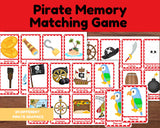 Pirate Memory Matching Game Printable