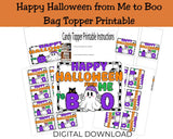 Boo Halloween Bag Topper Printable