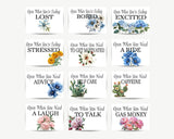 College Flower Open When Envelope Label Printables