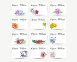 College Flower Open When Envelope Label Printables
