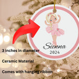 Ballerina Custom Christmas Ornament