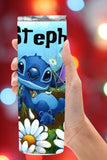 Personalized Stitch and Daisies Tumbler *281