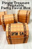 Pirate Chest Printable Favor Box
