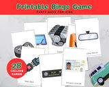 Car Bingo Game Printable