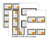 Pumpkin Kisses Printable Halloween Bag Topper