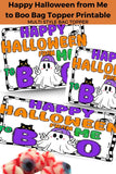 Boo Halloween Bag Topper Printable