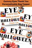 Eye Halloween Canva Template Bag Topper Printable