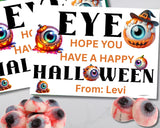 Eye Halloween Canva Template Bag Topper Printable