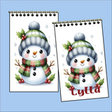 Christmas Snowmen Stocking Stuffer Christmas Personalized Notebook