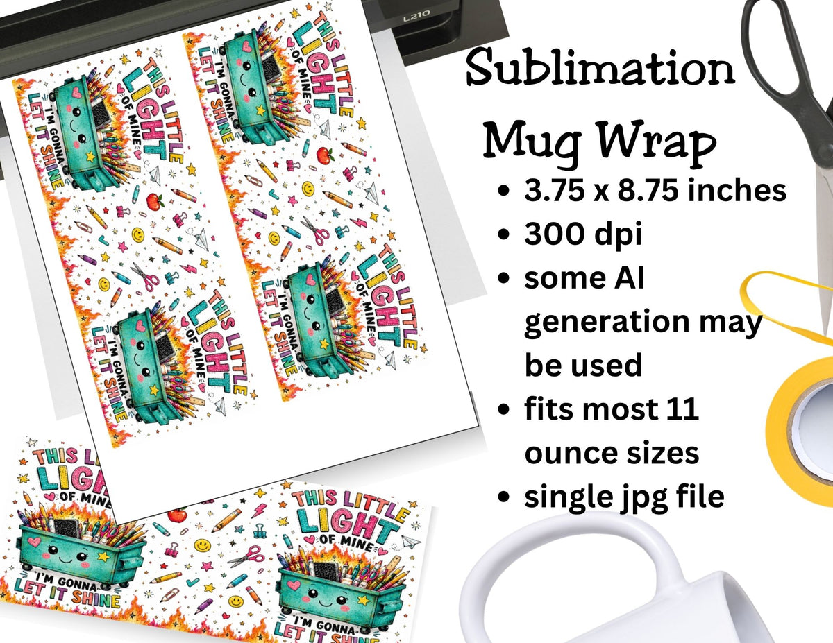 This Little Light of Mine Teacher Mug and Mug Wrap