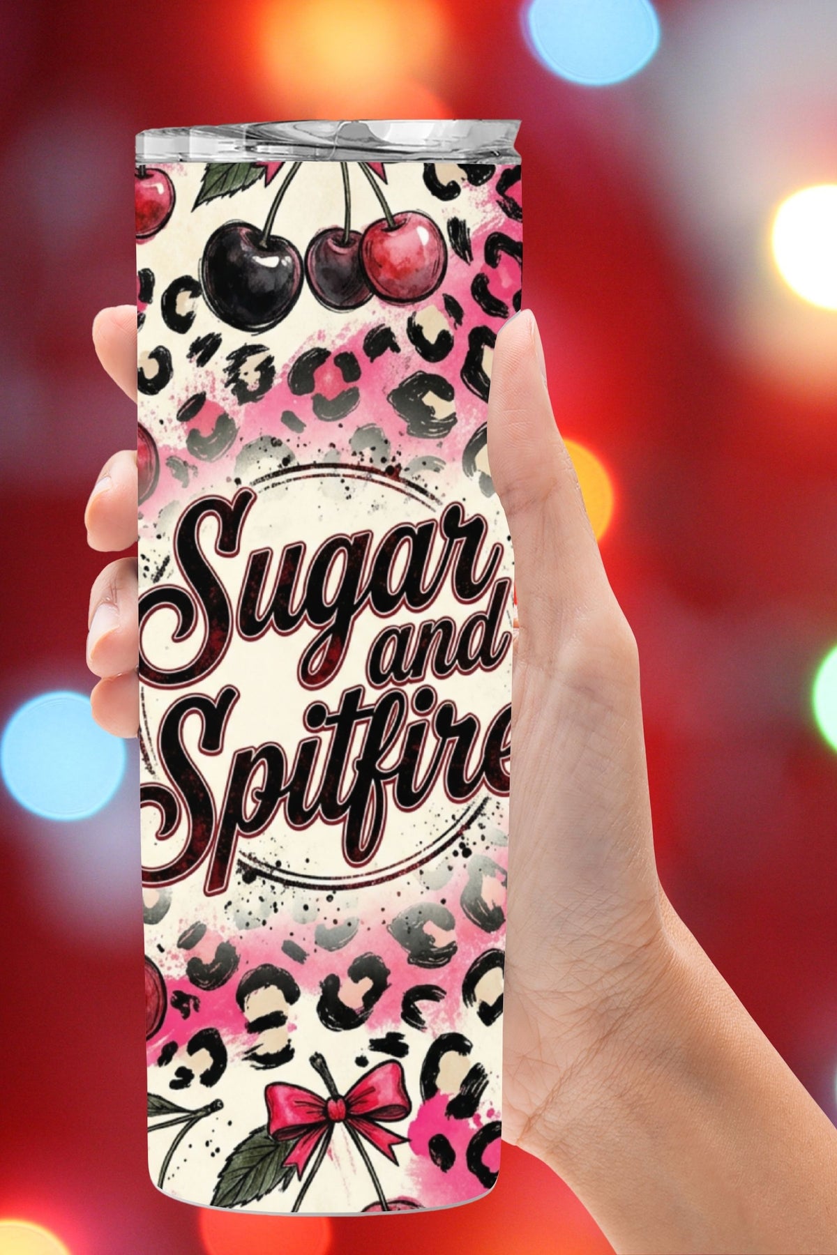Looking for a trendy tumbler wrap that stands out? This leopard wrap PNG blends cherries, cheetah print, and 90s attitude. Ideal for sublimation makers, small shops, or anyone who loves a girly yet edgy tumbler aesthetic.