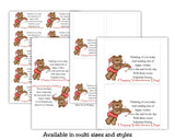 Valentine Kisses Bag Topper Printable