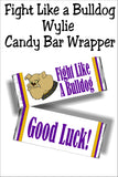 Fight Like a Bulldog Printable Candy Bar Wrapper