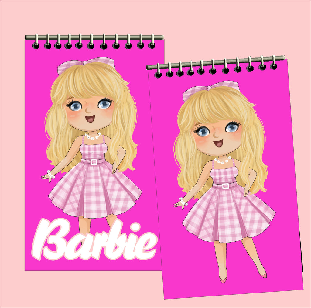 Barbie Personalized Notebook Party Favors DIY Party Mom