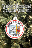 Teacher Personalized Christmas Ornament