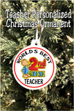 Teacher Personalized Christmas Ornament