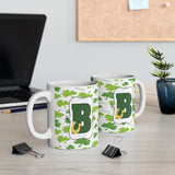 St Patrick's Day Monogram Alphabet Tumbler or Ceramic mug