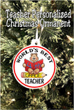 Teacher Personalized Christmas Ornament