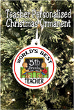 Teacher Personalized Christmas Ornament