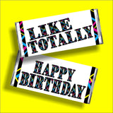 80s Birthday Candy Bar Wrapper