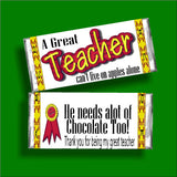 A Great Teacher Candy Bar Wrapper