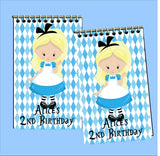 Alice in Wonderland Personalized Party Favor Notebooks