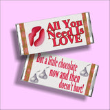 All You Need is Love Candy Bar Wrapper Printable