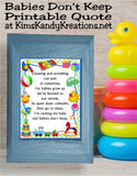 Babies Don't Keep Printable