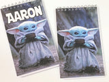 Baby Yoda Personalized  Notebook