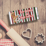Baking Gingerbread Christmas Candy Bar Wrapper