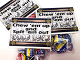 Chew Em Up Baseball Bag Topper Team Treat