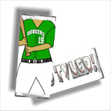 Baseball Personalized Candy Bar Wrapper