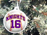 Sports Ball Personalized Christmas Ornament