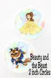 Beauty and the Beast Printable Circles