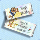 Beauty and the Beast Birthday Candy Bar Wrapper