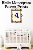 Belle Monogram Print