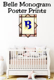 Belle Monogram Print