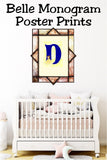 Belle Monogram Print