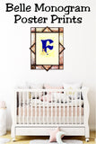 Belle Monogram Print